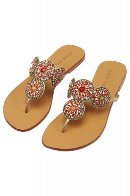 Keya Sandal Gold/Multi -