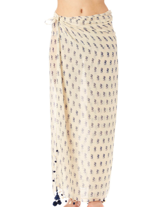 seahorse sarong navy seahorse sarong navy