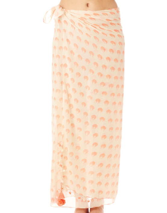 shell sarong coral shell sarong coral